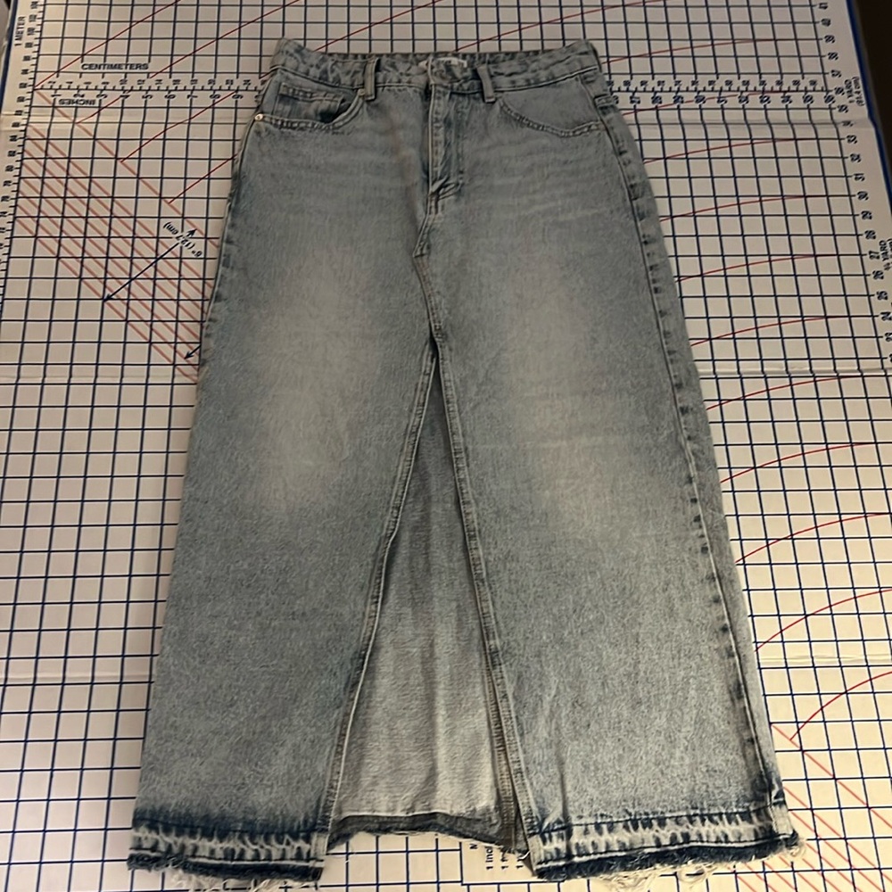 Denim Maxi Skirt